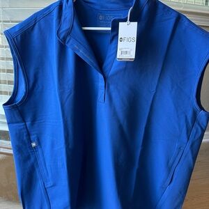 NWT Figs Rafaela Oversized Top in Winning Blue